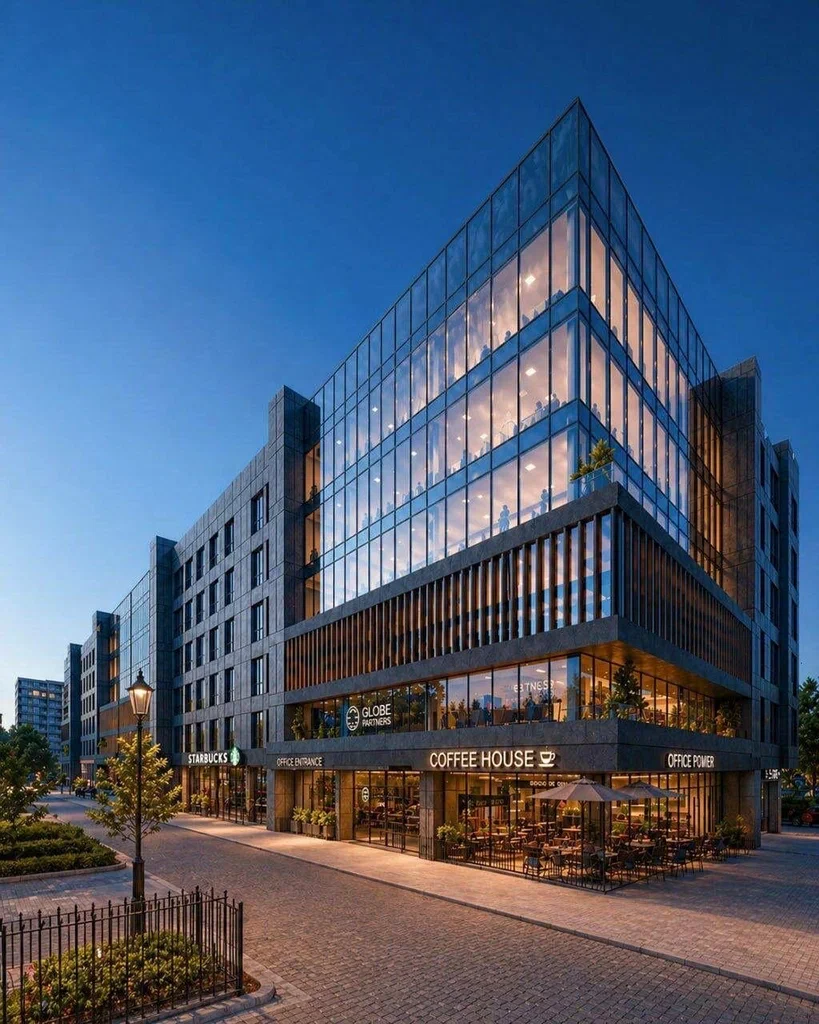 Modern commercial office building